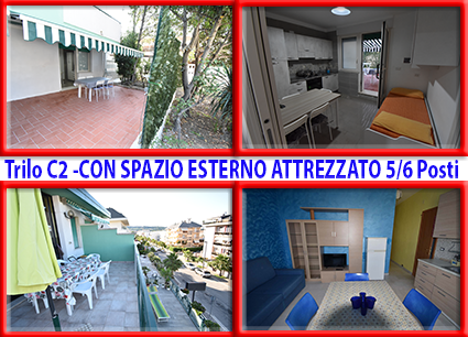 TRILOCALI PALAZZINA DI DIETRO CON BALCONI